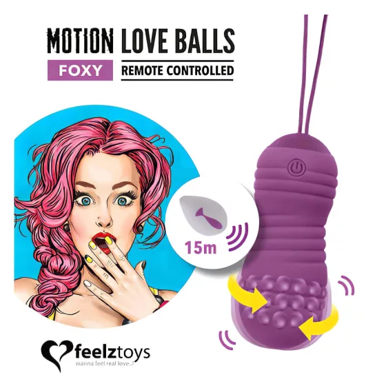FEELZTOYS Foxy - Waterproof Vibrating Egg (Purple)