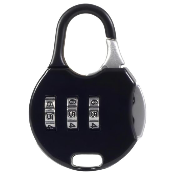 LOCK A WILLY - Silicone Chastity Cage with Lock (Black)