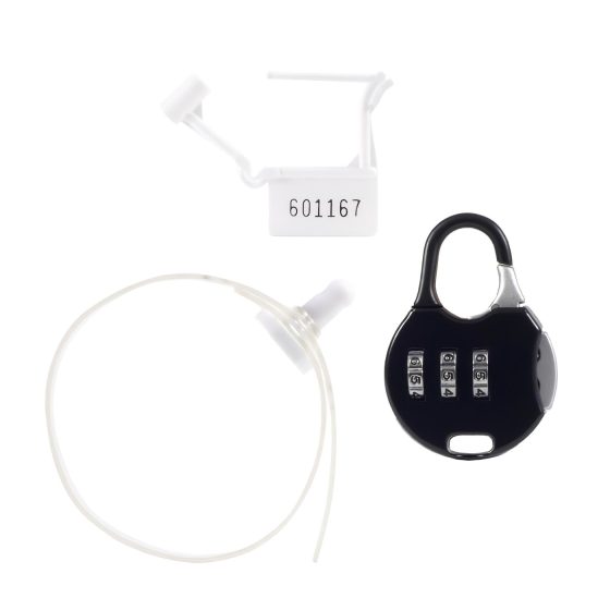 LOCK A WILLY - Silicone Chastity Cage with Lock (Black)