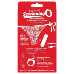 Screaming O Panty Set - Vibrating Panties - Red (S-L)