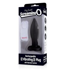   Wireless Vibrating Anal Plug - Black (Rechargeable, Radio-Controlled)