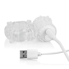 Screaming O - Rechargeable Star Vibe Ring (Clear)