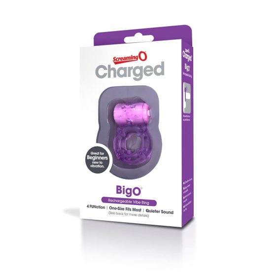 Screaming O BigO - Rechargeable, Vibrating Ring (Purple)