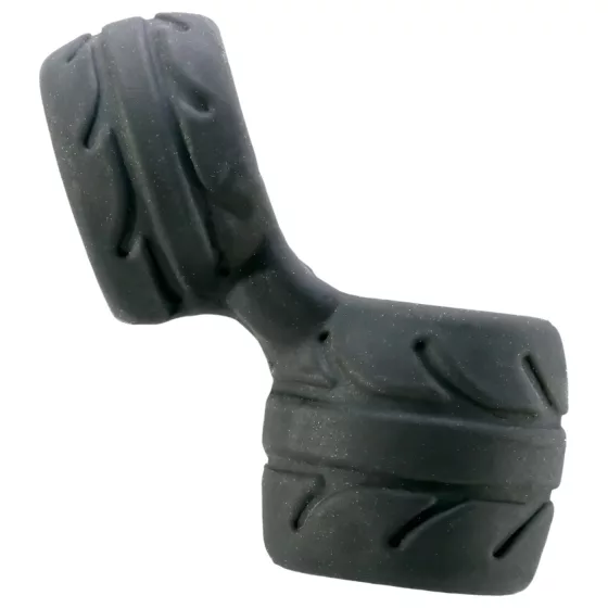 SilaSkin Cock Ring & Ball Stretcher (Black)