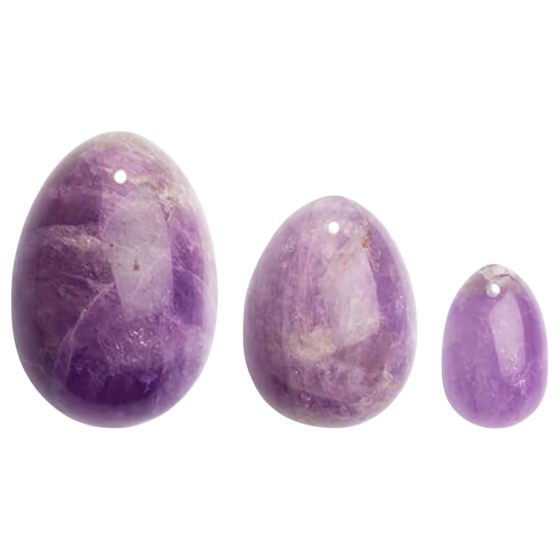 La Gemmes Yoni - Amethyst Geisha Ball Set (3 Pieces)