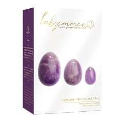 La Gemmes Yoni - Amethyst Geisha Ball Set (3 Pieces)