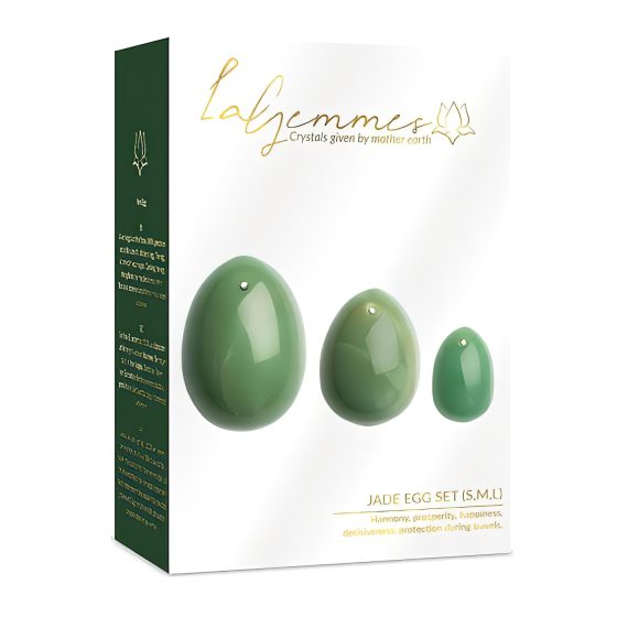 La Gemmes Yoni - Jade Stone Kegel Ball Set (3 Pieces)