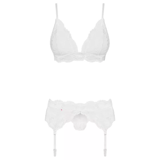Obsessive 810-SEG-2 - Lace Lingerie Set (White)