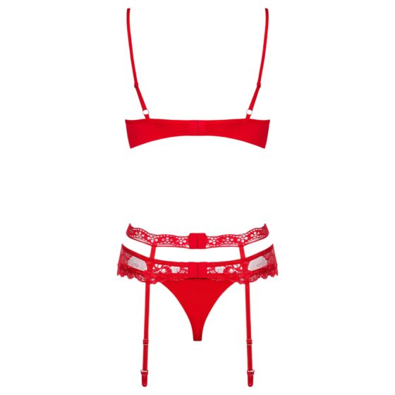 Obsessive Heartina - Red Lingerie Set