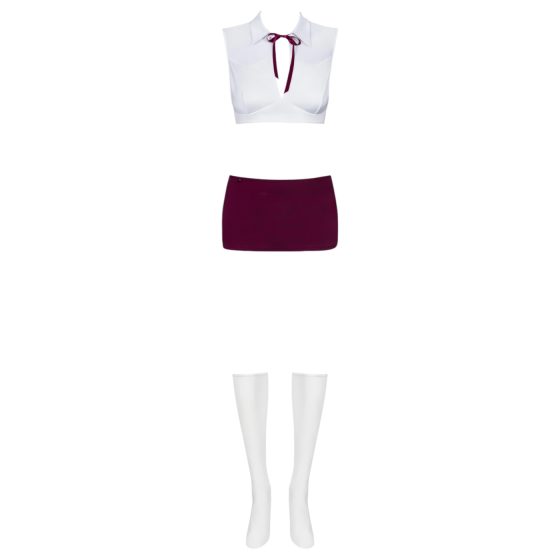 Obsessive Student - Schoolgirl Costume Set (5 Pieces)