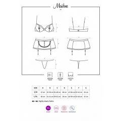 Obsessive Maidme - maid costume set (6 pieces)