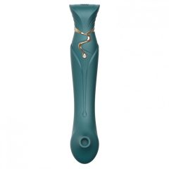   ZALO Queen - rechargeable G-spot and clitoral vibrator with pulse wave (green)