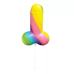   Rainbow Cock Pop - penis-shaped lollipop (85g) - fruit flavour