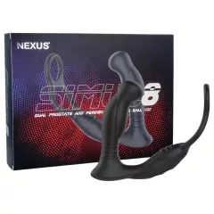 Nexus Simul8 - Vibrating Ring & Anal Dildo Combo (Black)