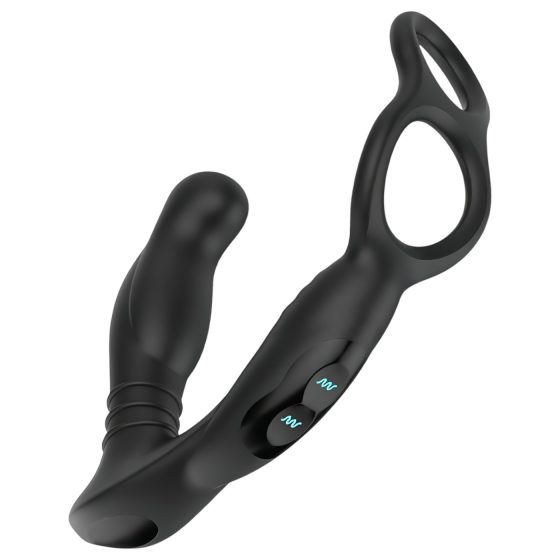 Nexus Simul8 - Vibrating Penis Ring with Anal Dildo (Black)
