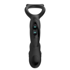   Nexus Simul8 - Rechargeable vibrating penis ring with anal dildo (black) 