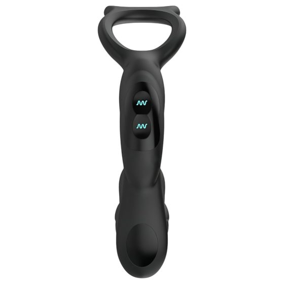 Nexus Simul8 - Vibrating Penis Ring with Anal Dildo (Black)