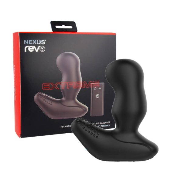 Nexus Revo Extreme - Rechargeable, radio controlled, rotary prostate vibrator (black)