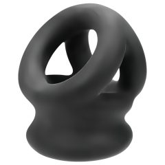 OXBALLS Tri-Squeeze - Black Penis Ring