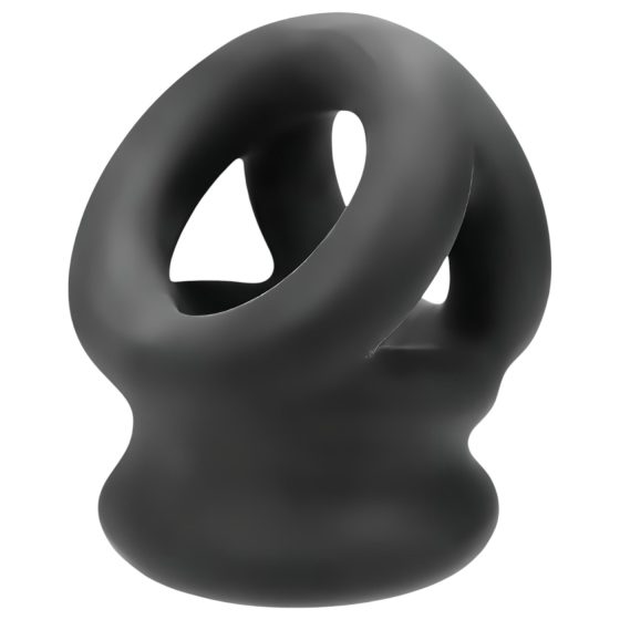 OXBALLS Tri-Squeeze - Black Penis Ring