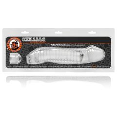 OXBALLS Muscle - Ribbed Penis Sleeve (Clear)