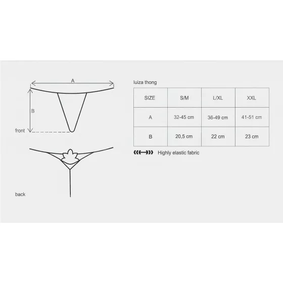 Obsessive Luiza - Tulip Thong (White)