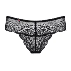 Obsessive Miamor - Sparkling Women's Lace Thong (Black)