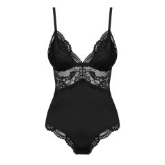 Obsessive 810-TED-1 - Lace trimmed elastic body (black)