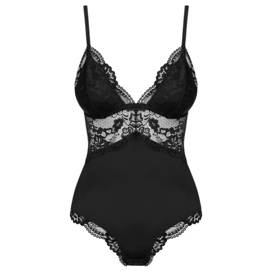 Obsessive 810-TED-1 - Lace Bodysuit (Black) - L/XL