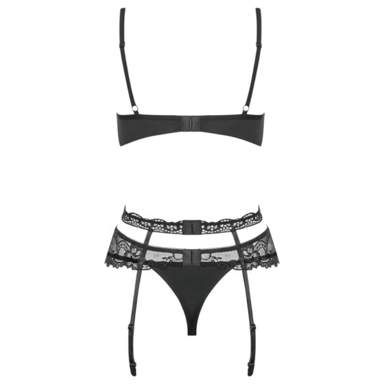 Obsessive Heartina - Black Lingerie Set