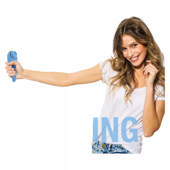 FEELZTOYS Femmegasm - Rechargeable 2-in-1 Clitoral Vibrator (Blue)