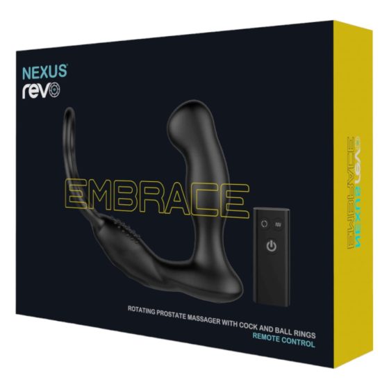 Nexus Revo - remote control, rotary ring prostate vibrator (black)