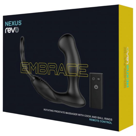 Nexus Revo - Rotating Prostate Massager with Ring (Black)