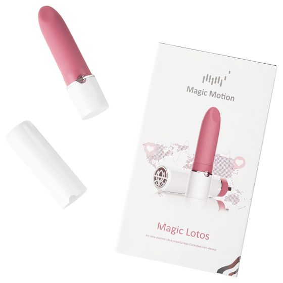 Magic Motion Lotos - Smart Rechargeable Mini Lipstick Vibrator (Pink)