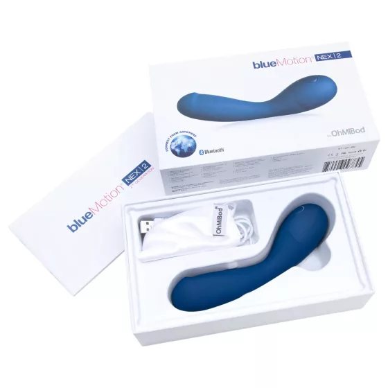 OhMiBod Bluemotion Nex 2 - Smart Rechargeable G-Spot Vibrator (Blue)