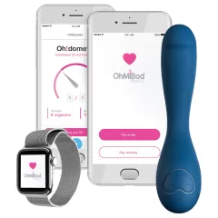   OhMiBod Bluemotion Nex 2 - Smart Rechargeable G-Spot Vibrator (Blue)