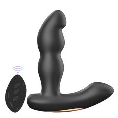   Aixiasia Hiross - Rechargeable, radio controlled rotary anal vibrator (black)
