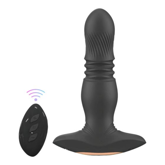 Aixiasia Roy - Rechargeable, Wireless Black Anal Vibrator