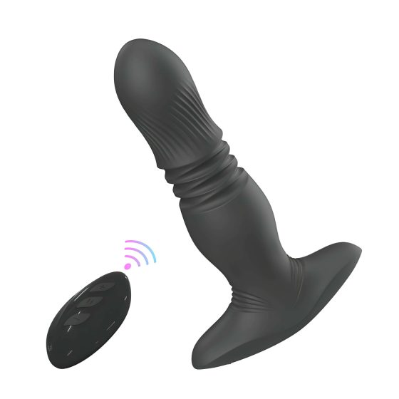 Aixiasia Roy - Rechargeable, Wireless Black Anal Vibrator