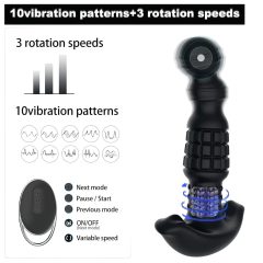 Aixiasia Abake - Rotating Black Anal Vibrator