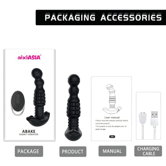 Aixiasia Abake - Rotating Black Anal Vibrator