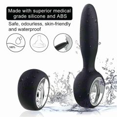   Aixiasia Dylon Remote - Black Rechargeable Wireless Anal Vibrator