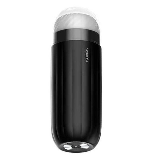 Svakom Sam Neo - smart rechargeable masturbator (black and white)