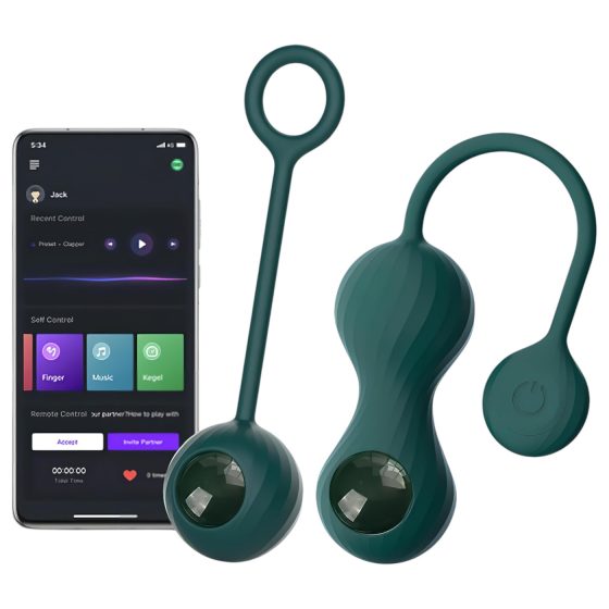 Magic Motion Crystal Duo - Smart Kegel Ball Set (Green)