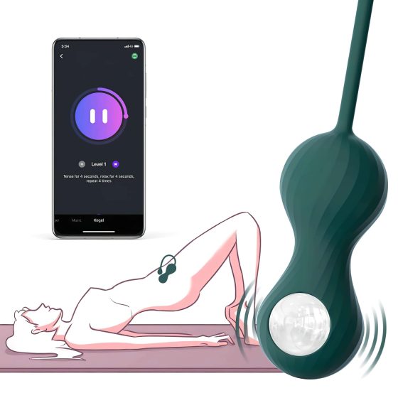 Magic Motion Crystal Duo - Smart Kegel Ball Set (Green)