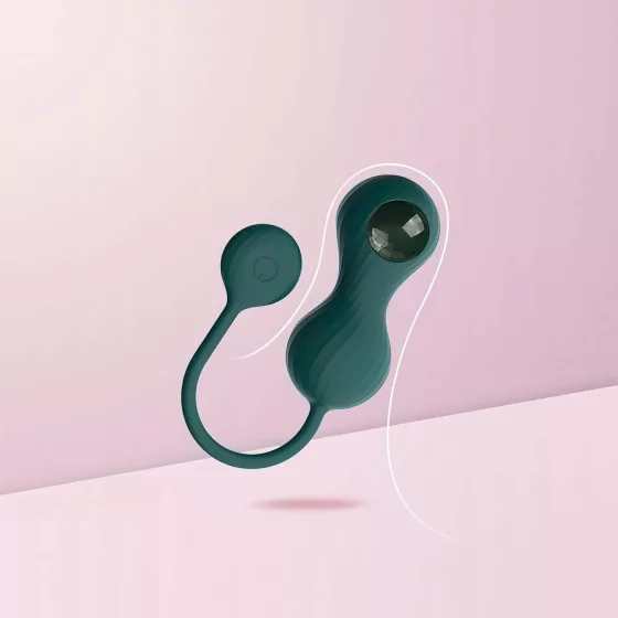 Magic Motion Crystal Duo - Smart Pleasure Balls Set (Green)