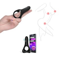   Magic Motion Rise - Smart Rechargeable Vibrating Ring (Black)