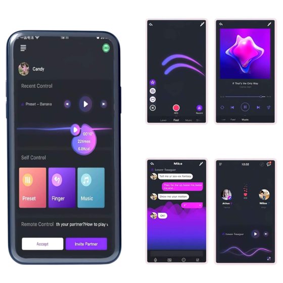 Magic Motion Rise - Smart Rechargeable Vibrating Ring (Black)