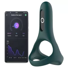   Magic Motion Rise - App-controlled vibrating penis ring for men (green)