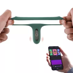   Magic Motion Rise - App-controlled vibrating penis ring for men (green)